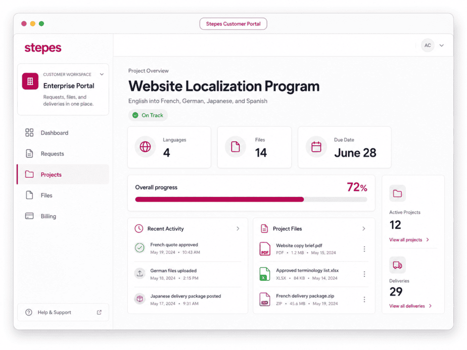 stepes-customer-translation-portal