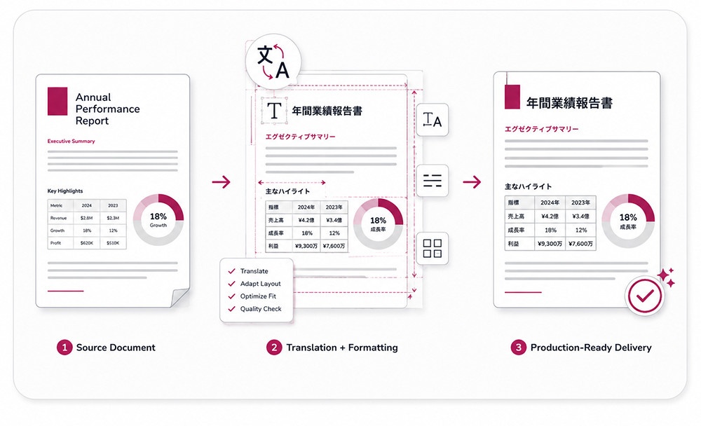 Source document to production-ready document workflow