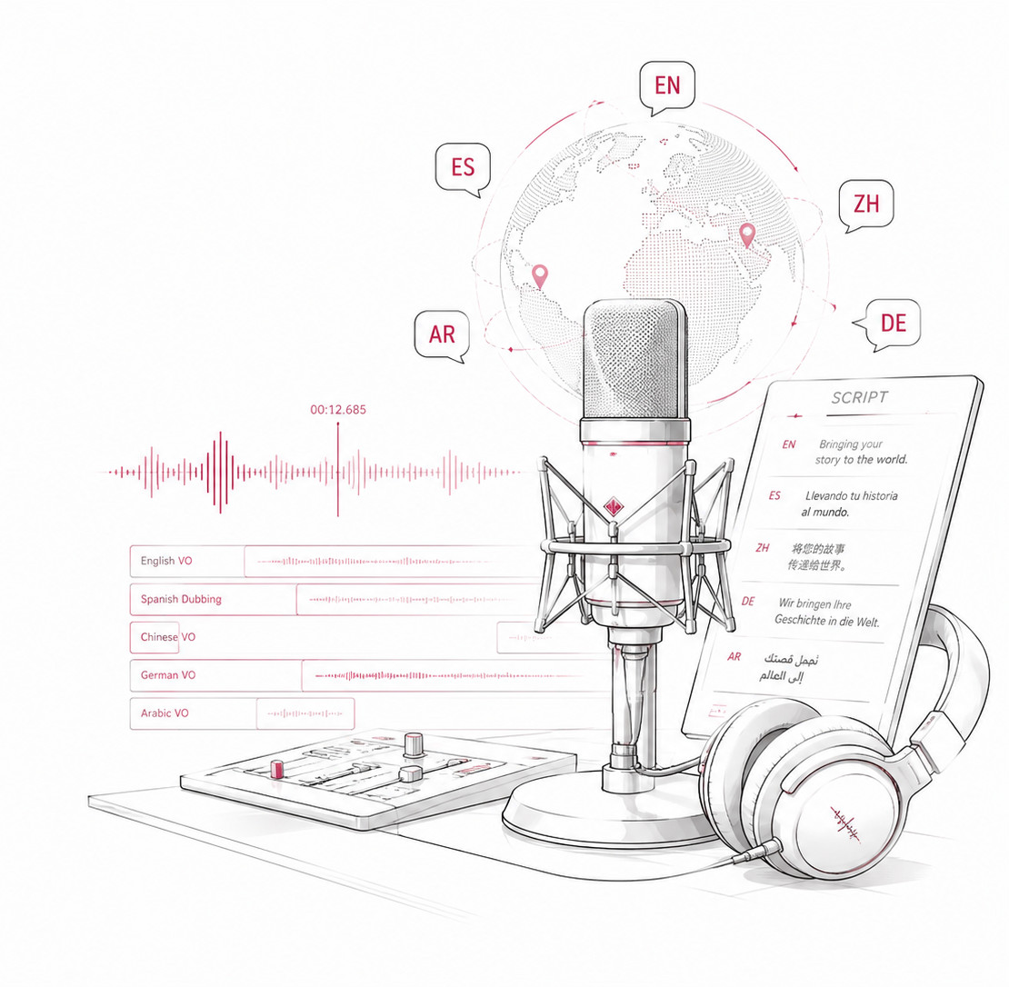 Multilingual Voice-Over & Dubbing Services