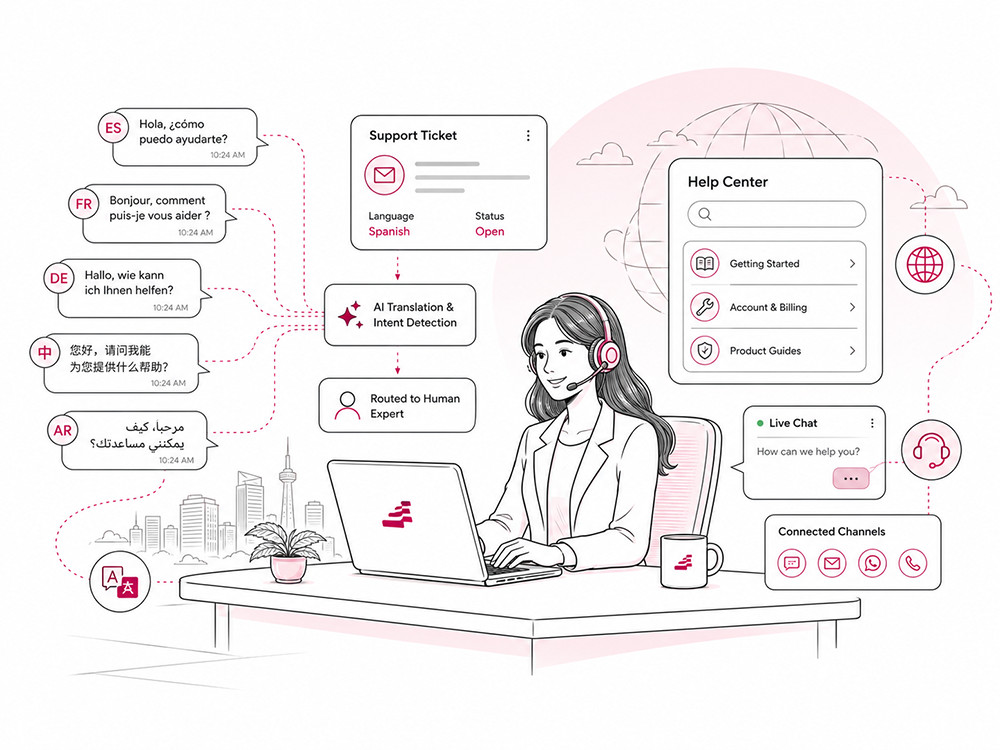 Multilingual Customer Support Translation Solutions