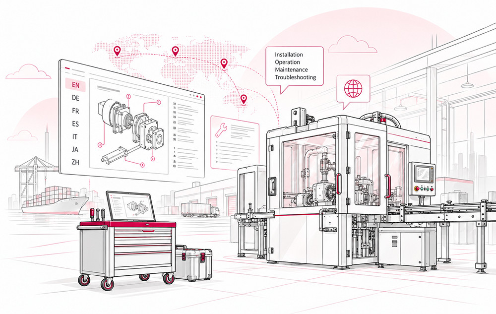 Abstract technical manual and equipment documentation illustration