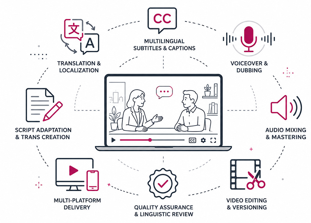 A Connected Workflow From Source Video to Global Delivery