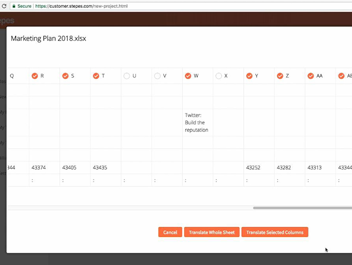 2018 Customer Guide, How to upload an excel file