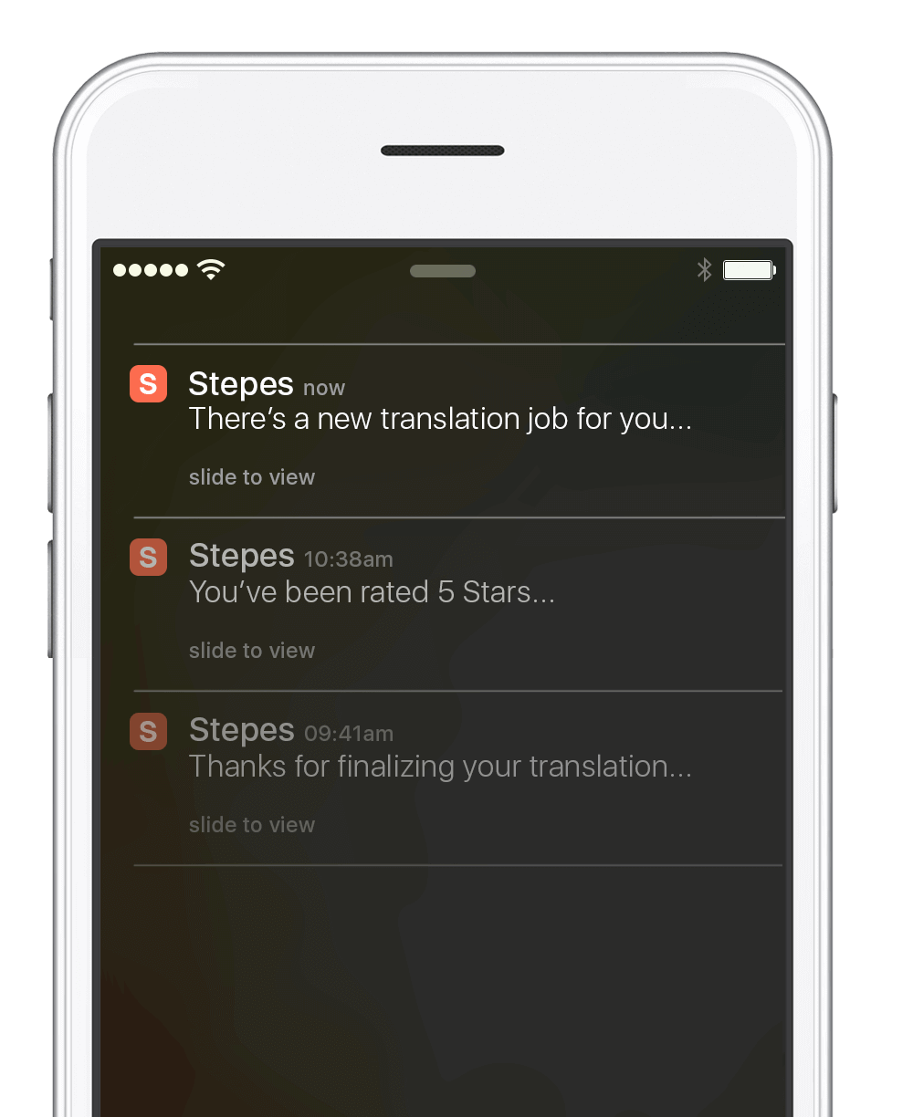 Stepes-Notification-JIT_xs Real-time Translation