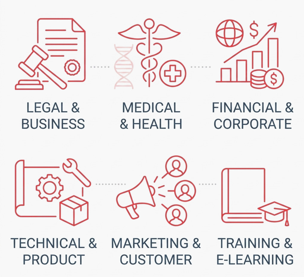 Online Translation Services Across Industries and Business Functions